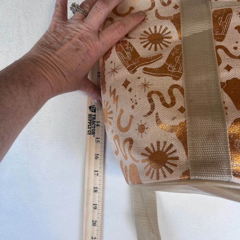 Natural Elements Insulated‎ Backpack Cooler Bag Western Cowgirl Boots New NWT